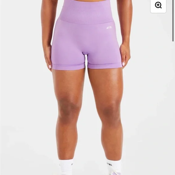 AYBL Lilac Athletic Bike Shorts - Picture 2 of 6